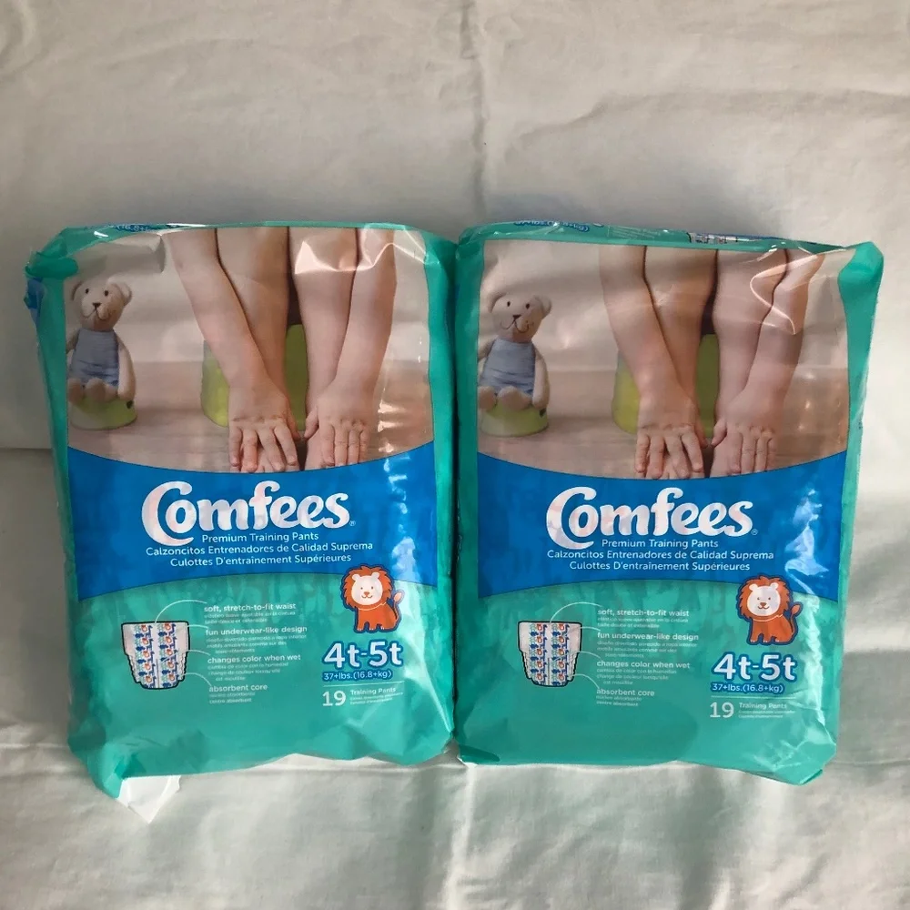 4T-5T Comfees Pull Up Diaper 2 Packs of 19
